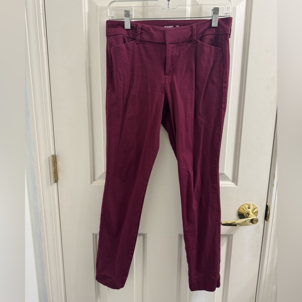 Old Navy Maroon Ankle Pants
